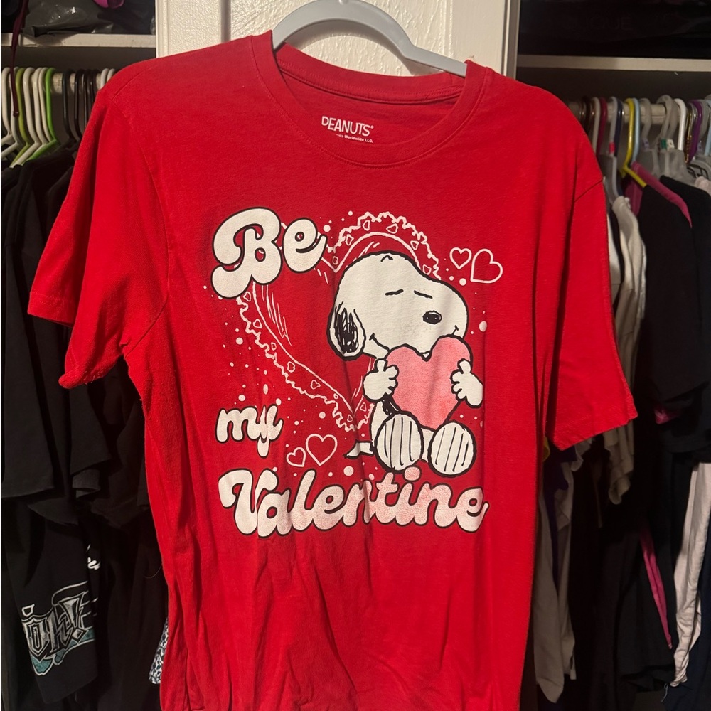 Peanuts Red Snoopy Valentine's Tee